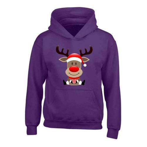 Kids XMS2 \"Sitting Reindeer\" CustomPX Hoodie