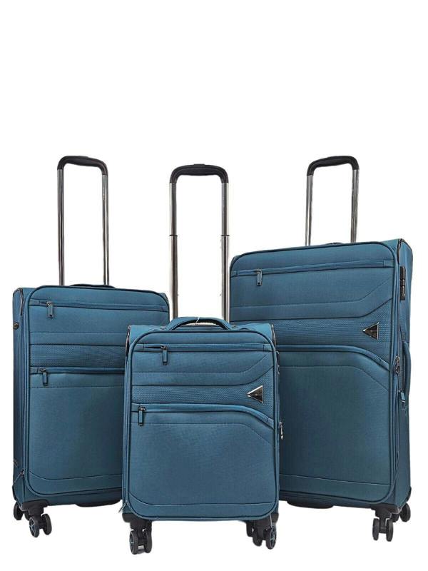 Snowball Lightweight Soft  Dual 4 Wheel Luggage Suitcases