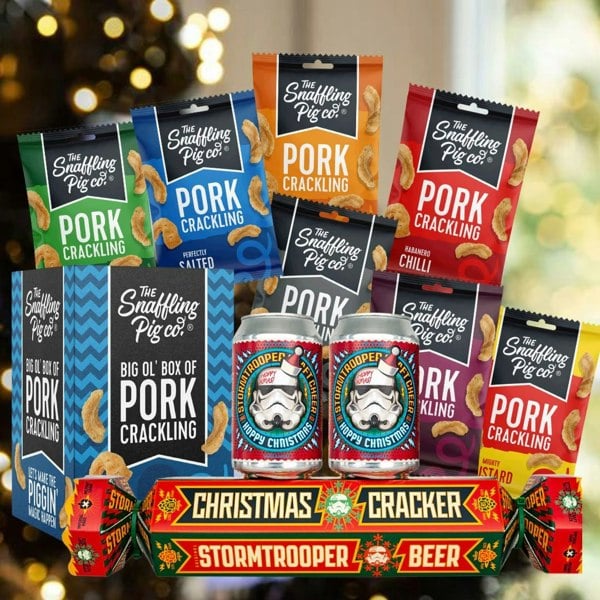 The Snaffling Pig Co Stormtrooper Beer & Crackling Mega Chrimbo Bundle