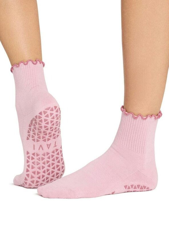 Tavi Aria Grip Socks - Chantilly Rose