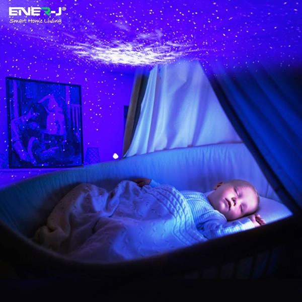 ENER-J LED Galaxy Star Projector Lamp with Nebula, App & Voice Control Night Light for Kids Bedroom & Home Theatre, Christmas Gift
