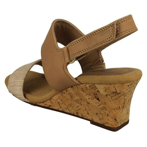 Clarks Ladies Clarks Wedge Heeled Strappy Sandals Kyarra Faye