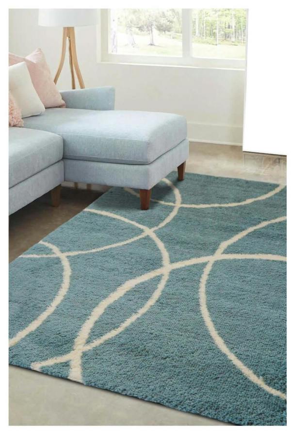 Snug Bubbles Shaggy Rug | Geometric Design | The Rugs
