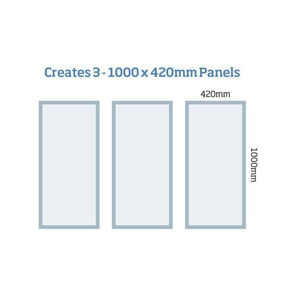 Cheshire Mouldings MWPKT4 Wall Panel Kit (T) 35mm (W) 420mm (L) 1000mm