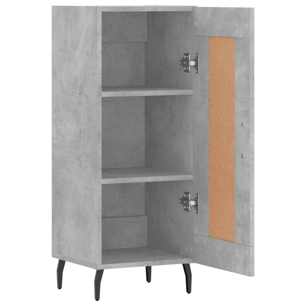 Berkfield Sideboard Concrete Grey 34.5x34x90 cm Engineered Wood