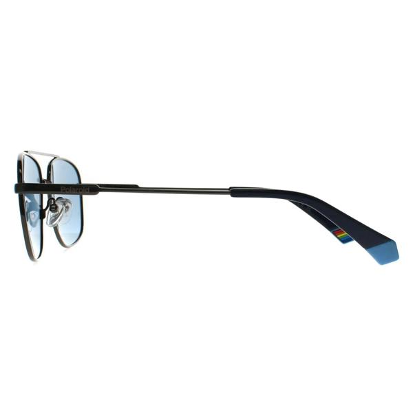 Polaroid Sunglasses PLD 6235/S/X V84 C3 Ruthenium Blue Polarized