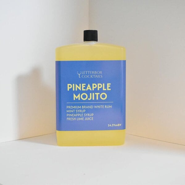 Letterbox Cocktails Pineapple Mojito Mini Cocktail | Premium Letterbox Cocktail Gift (100ml)