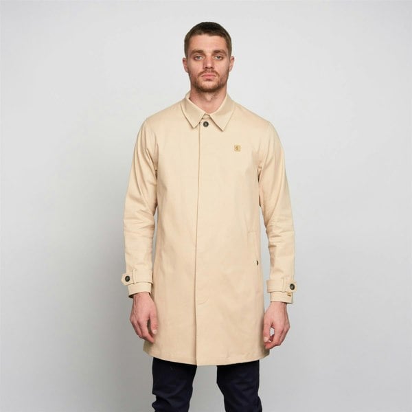 Gabicci V00GJ12 Mens Houghton Twill Mac Gabicci Vintage - OATMEAL