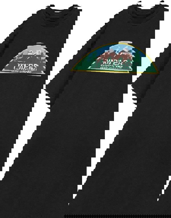 Twin Peaks Mens Black Sheriff Department Short Sleeved T-Shirt