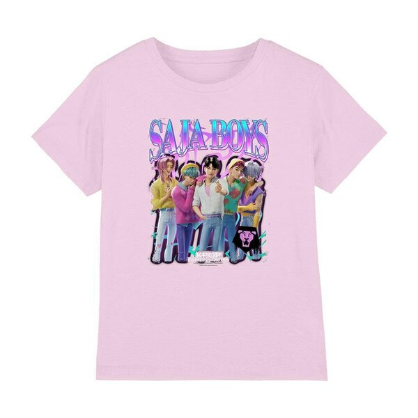 K-Pop Demon Hunters Childrens/Kids Saja Boys Logo T-Shirt - Pink