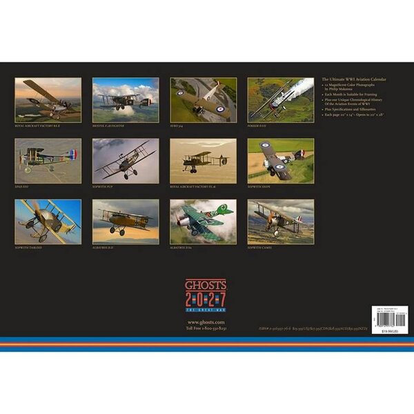 Ghosts, World War One the Great War Deluxe Calendar 2027, Deluxe Calendars, Month To View, History & Literature, Gift