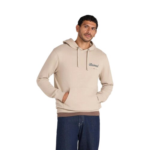 Mountain Warehouse Mens River Organic Hoodie - Dark Beige - Dark Beige - 100% Organic Cotton