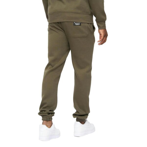 Crosshatch Mens Jamals Jogging Bottoms - Dark Olive