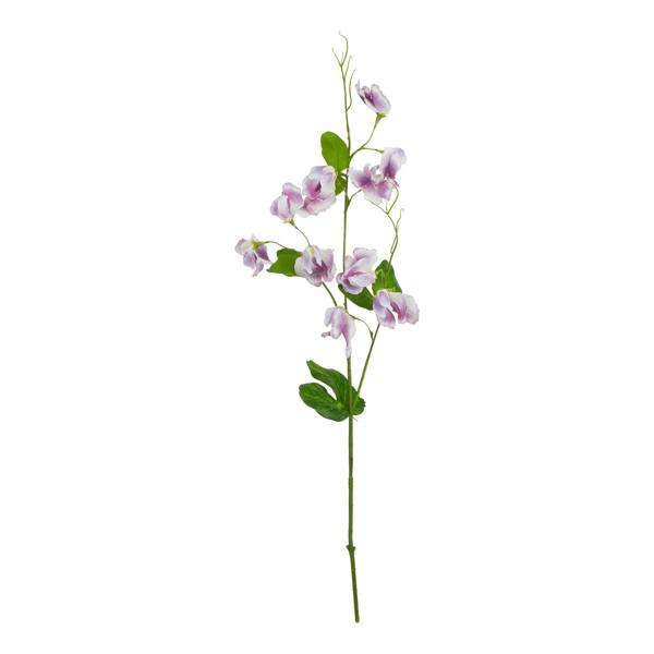 Wyld Haus Set of 3 Artificial Flowers Purple Sweet Pea Stems