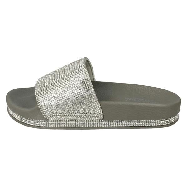 Savannah Ladies Savannah Diamante Slider Mules