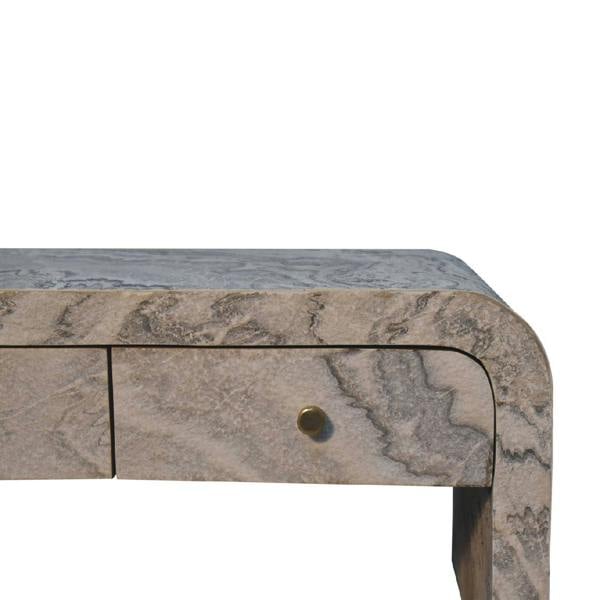 Wyld Haus Eguisheim Marble Effect Coffee Table 2 Drawer