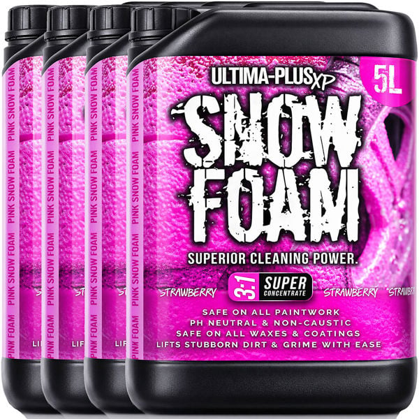 Ultima Plus XP Ultima-Plus XP Snow Foam Car Shampoo pH Neutral Wash - Super Thick Foam Pre-Wash - Strawberry Fragrance 20L