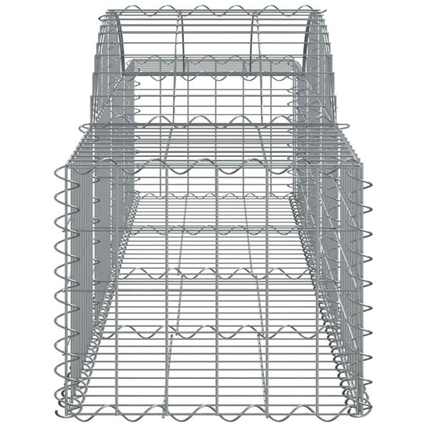Berkfield Arched Gabion Basket 200x50x40/60 cm Galvanised Iron