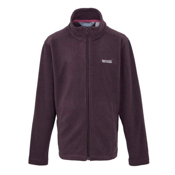 Regatta Great Outdoors Childrens/Kids King II Lightweight Full Zip Fleece Jacket - Deep Plum