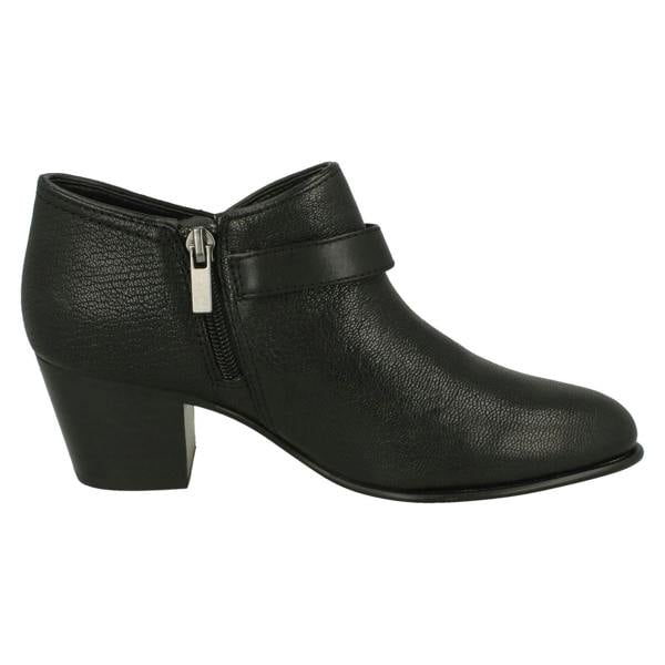 Clarks Ladies Clarks Buckle Detailed Ankle Boots Maypearl Milla