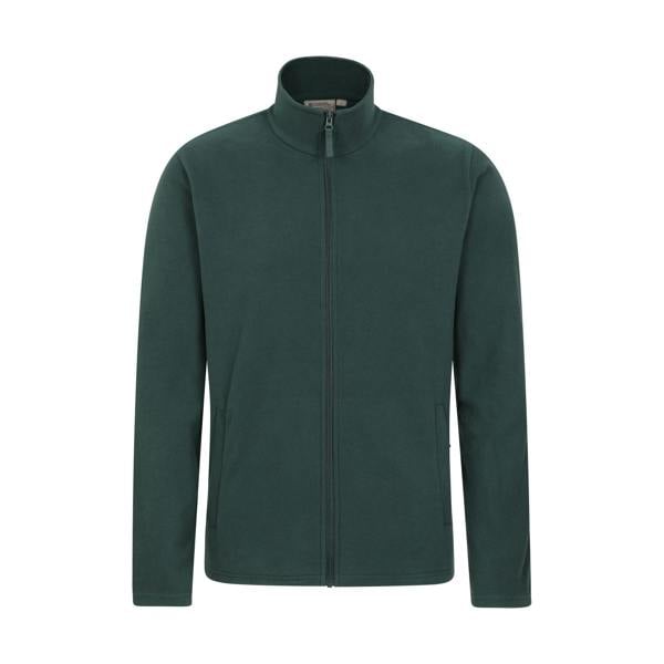 Mountain Warehouse Mens Camber Fleece Jacket - Dark Green - 