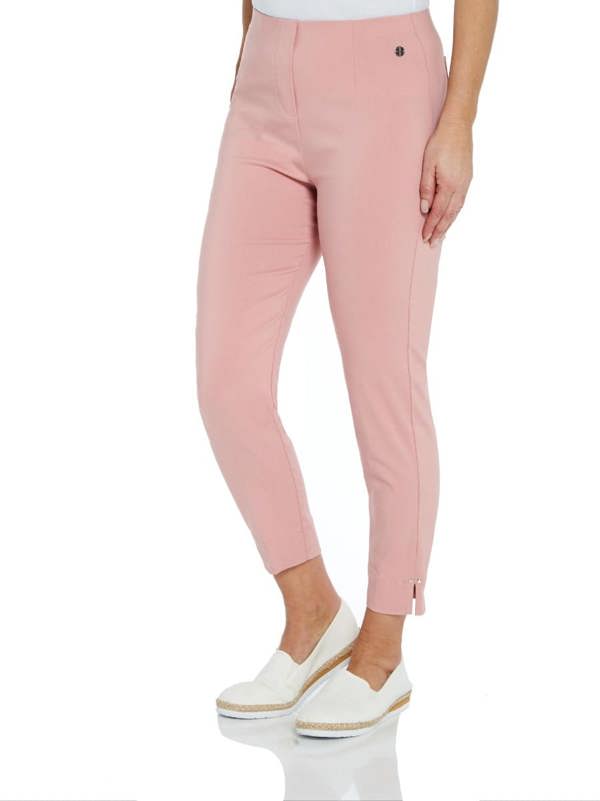 PennyPlain Cropped Bengaline Ankle Grazer Trousers - Dusk