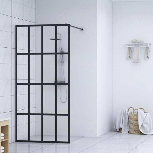 Berkfield Walk-in Shower Screen Clear Tempered Glass 118x190 cm