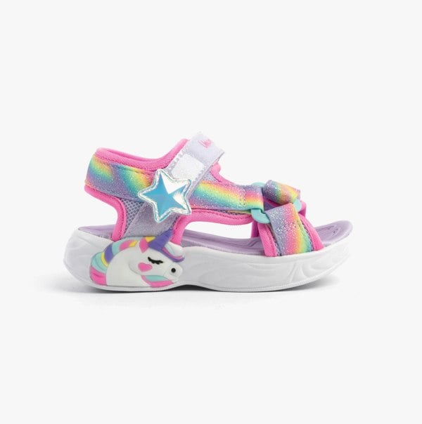 Skechers UNICORN DREAMS SANDAL - DREAMY Girls Sandals Lavender Multi