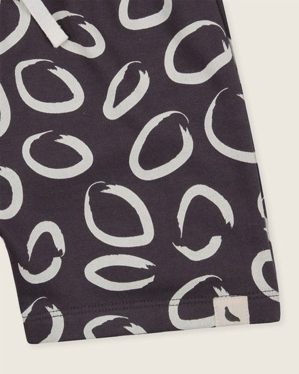 organic cotton Brown Eyespot Print Shorts - image 4