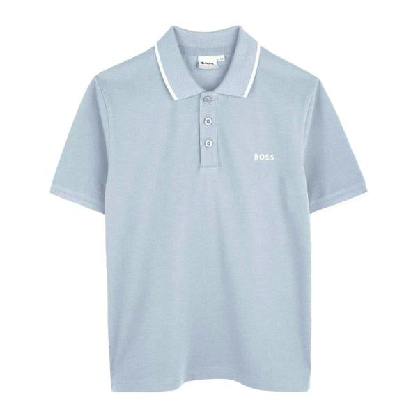 Boss Childrens/Kids Short-Sleeved Polo Shirt - Pale Blue - 