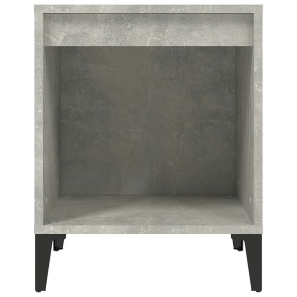 Berkfield Bedside Cabinets 2 pcs Concrete Grey 40x35x50 cm