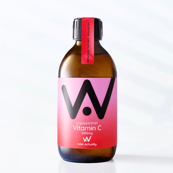 Well Actually Vitamin C 1000mg - Liposomal Liquid H - 250ml - Strawberry & Lyc