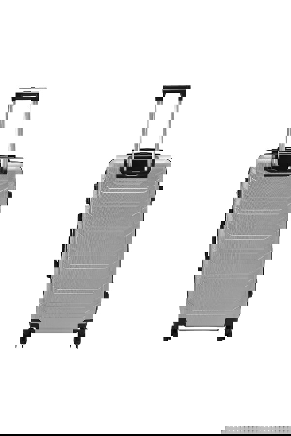 Living and Home Rolling Hardshell Luggage Travel Suitcase, 20" Grey