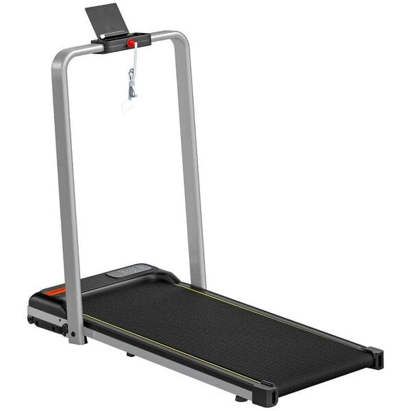 Bobobiy Folding Walking Treadmill, Under Desk Walking Pad with Incline, Silver Tone
