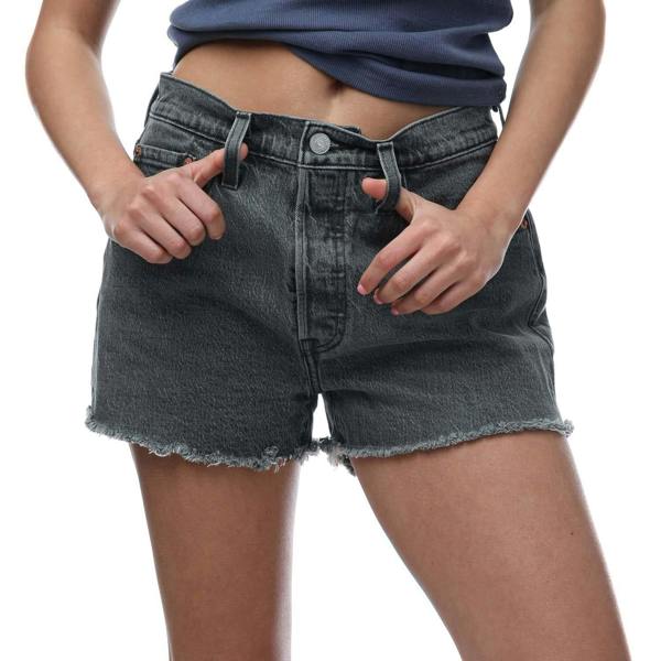 Levis Womens/Ladies 501 Original Shorts - Black - 