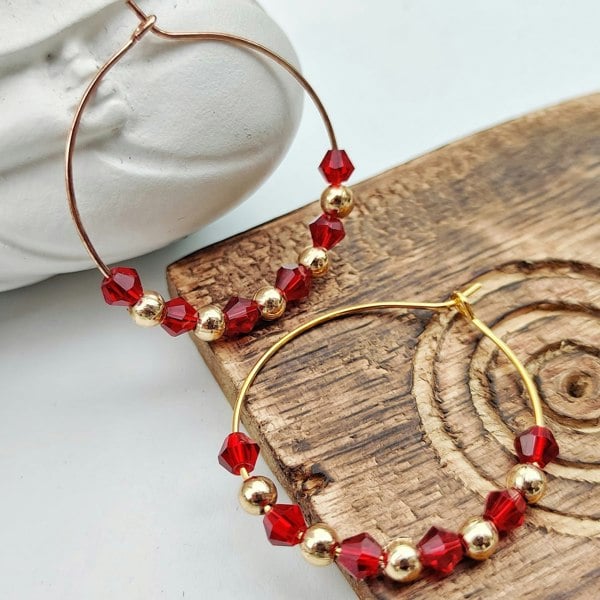 Boho Summer Gold While Bead