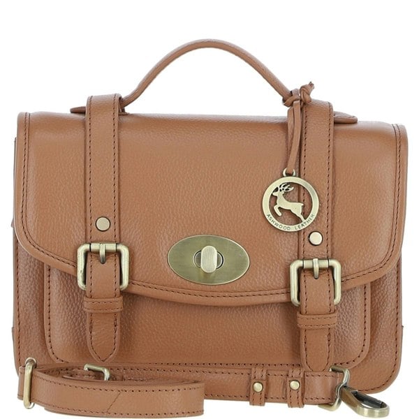 Stylish Real Leather Large Satchel Bag: y-63