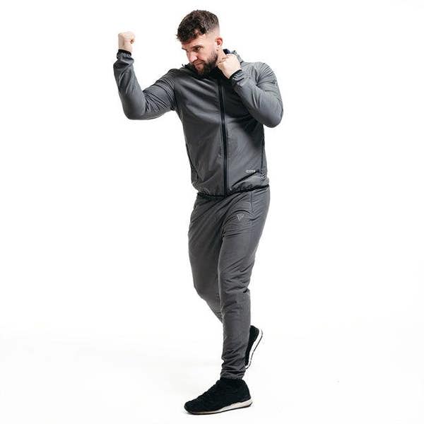 RDX Sports CLOTHING SAUNA SUIT H2 GRAY PLUS