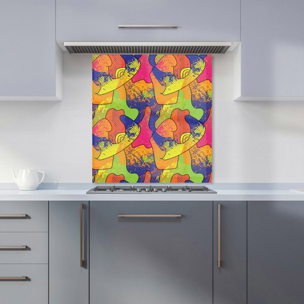 Warren Reed - Designer Bright Abstract Pattern Kitchen Splashback