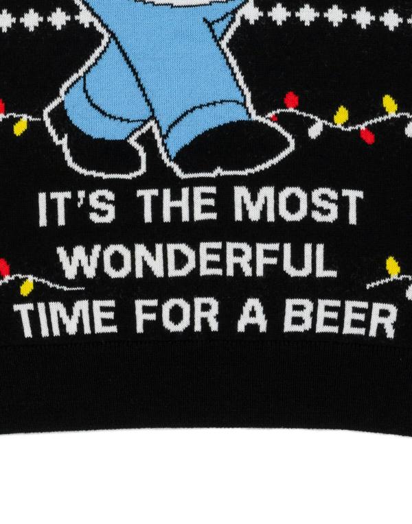The Simpsons Mens Black Homer Christmas Jumper