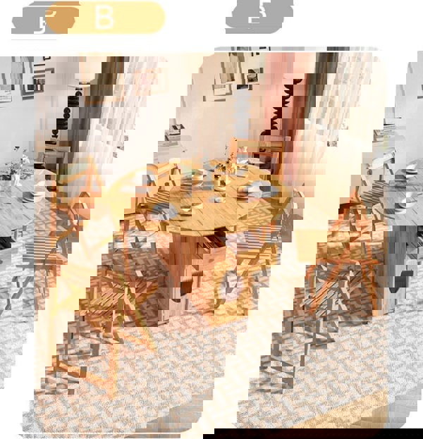 Ainsley Folding Extendable Dining Table, Wood with dining room tables that fold down