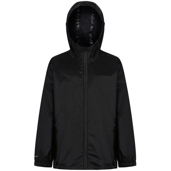 Regatta Boy's Packaway Waterproof Jacket - Black