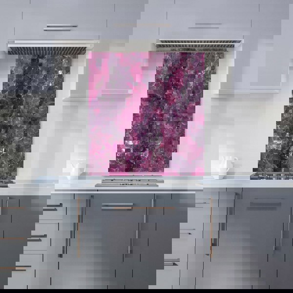 Warren Reed - Designer Cherry Quartz Effect Kitchen Splashback