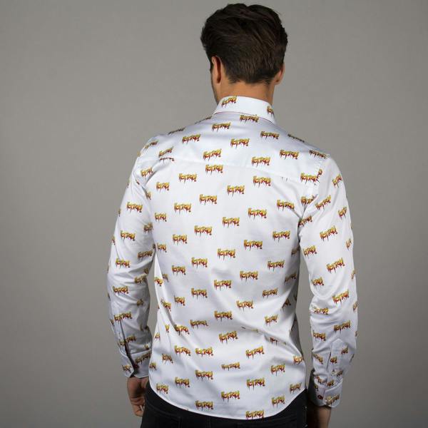 WWE: HOT ROD ROWDY RODDY PIPER PRINT SHIRT - Premium Men's Patterned Shirt by Claudio Lugli | Bold Design, Tailored Fit, Best Printed Shirts