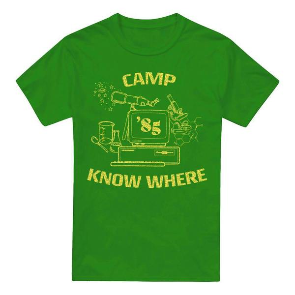Stranger Things Mens Camp Know Where 1989 T-Shirt - Kelly Green - 
