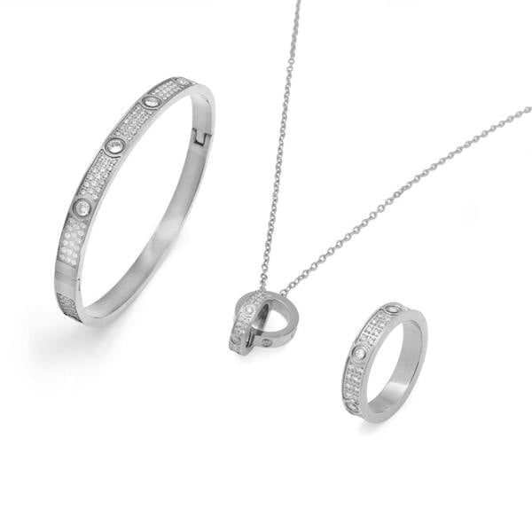 Say It With Locked In Forever Set - Silver