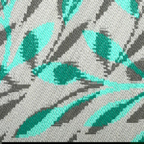 Samuel Alexander 1.5m x 2.1m Green Leaves Large Outdoor Alfresco Patio Rug Mat