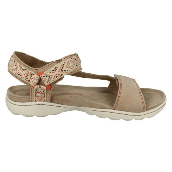 Clarks Ladies Clarks Aztec Detailed Strappy Sandals Amanda Step