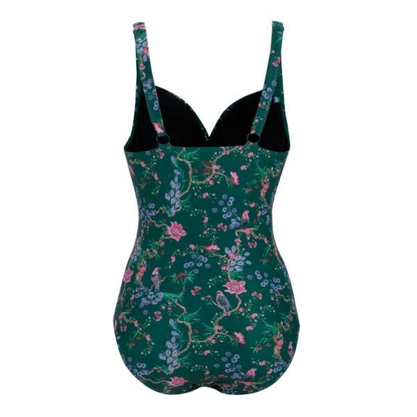 Regatta Womens Cath Kidston Birds and Berries One Piece Swimsuit - Green