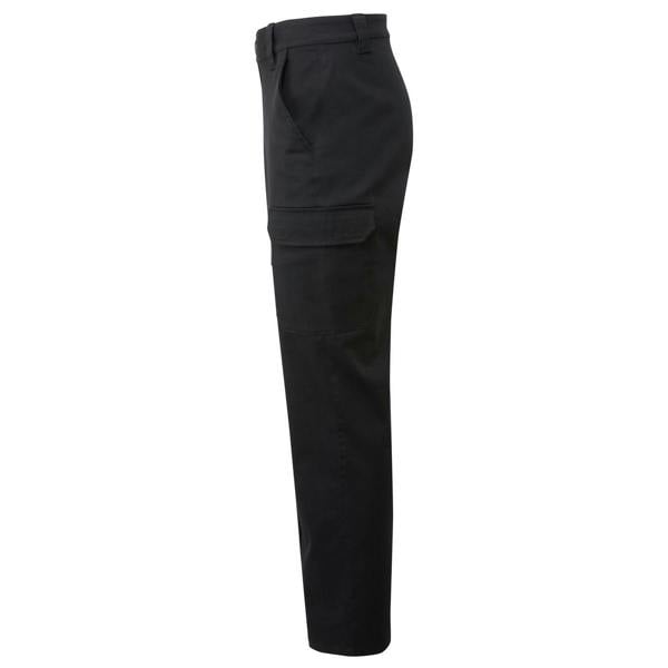 Premier Unisex Adult Premier Stretchchecker Cargo Trousers - Black